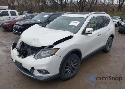 2016 Nissan Rogue Sl из США, поврежденный, VIN 5N1AT2MV0GC790899